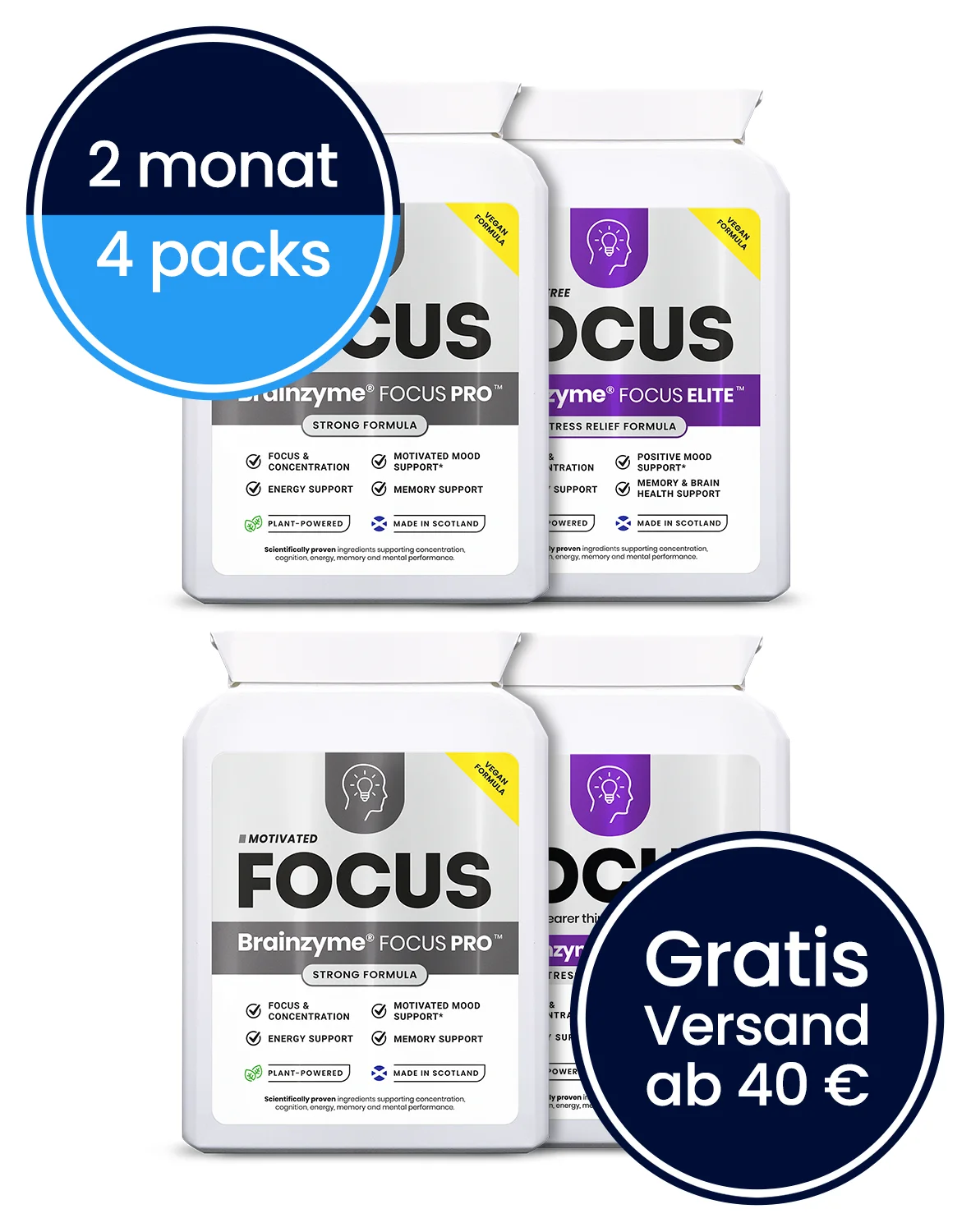 Brainzyme® FOCUS PRO + ELITE™