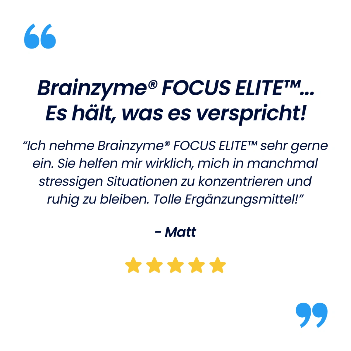 Brainzyme® FOCUS ELITE™.