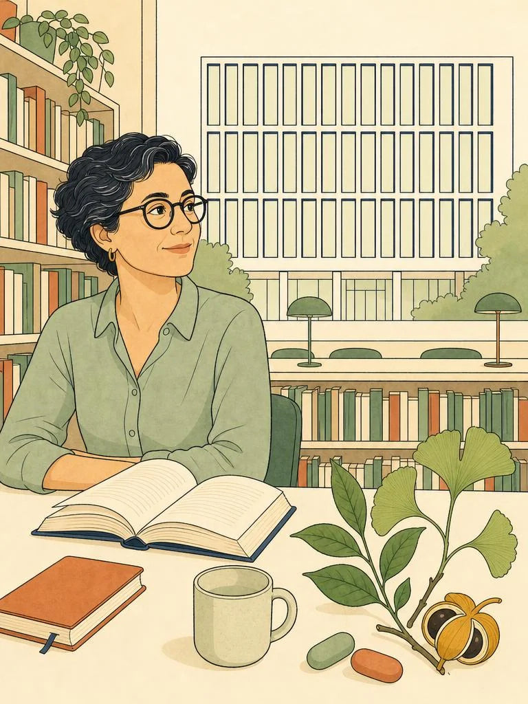 Studierende auf dem Weg zur Bibliothek w&auml;hrend der Klausurenphase in Berlin